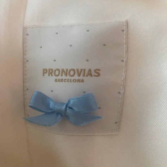 Pronovias Agnes Ivory Mikado Silk Wedding Dress - Picture 8 of 8